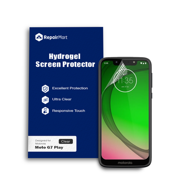 Motorola Moto G7 Play Compatible Premium Hydrogel Screen Protector With Full Coverage Ultra HD